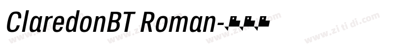 ClaredonBT Roman字体转换